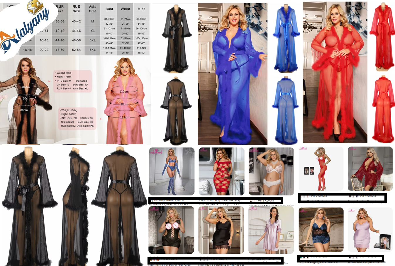 Ropa. Lencería femenina